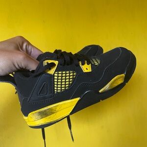 Nike Kids Sneakers Black and Yellow